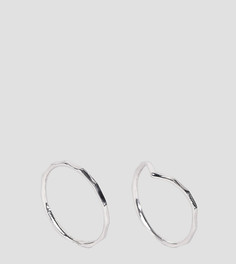 2 фактурных серебряных кольца ASOS DESIGN - Серебряный