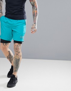 Компрессионные шорты цвета морской волны EA7 Training Performance Ventus 7 - Синий