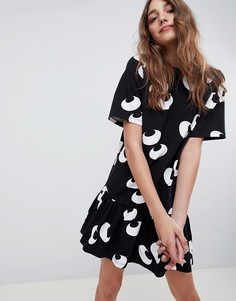 Свободное платье с принтом глаз ASOS DESIGN - Мульти