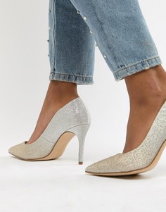 Блестящие туфли-лодочки New Look - Золотой