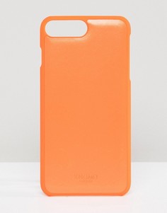 Кожаный чехол для iPhone 7/8 Knomo London - Оранжевый