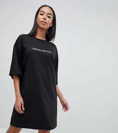 Платье-футболка Limited Edition Missguided Tall - Черный