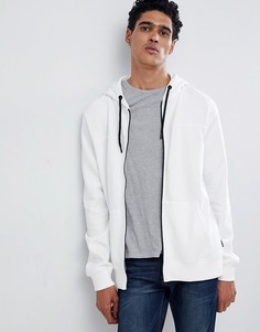 Белый худи на молнии Burton Menswear - Белый
