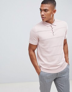 Розовая футболка-поло с короткими рукавами Burton Menswear - Розовый