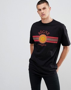 Oversize-футболка с принтом ASOS DESIGN - Черный