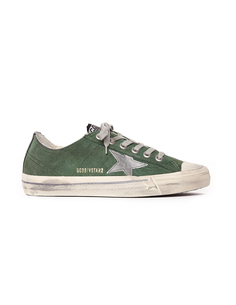 Зеленые замшевые кеды Golden Goose