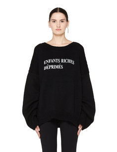 Черный свитер с лого E.R.D. Classique Enfants Riches Deprimes