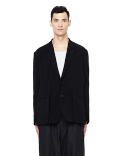 Черный однобортный пиджак Yohji Yamamoto