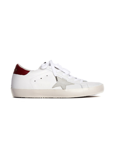 Белые кожаные кеды Golden Goose