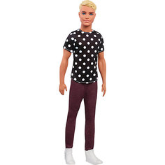 Кукла Кен Barbie "Игра с модой" В футболке в горох, 29 см Mattel