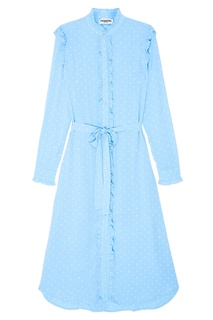 Голубое платье с оборками Essentiel Antwerp
