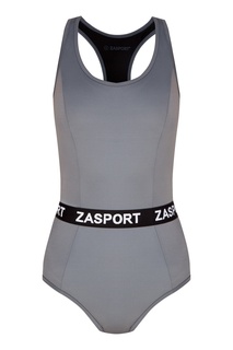 Слитный купальник с логотипами Zasport