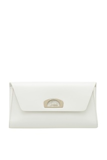 Белый лакированный клатч Vero Dodat Clutch Christian Louboutin