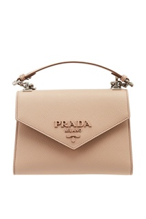 Бежевая сумка из сафьяновой кожи Prada
