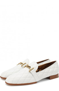 Лоферы из стеганой кожи с пряжкой Tod’s Tods