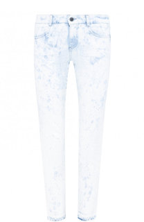 Укороченные джинсы с потертостями Stella McCartney