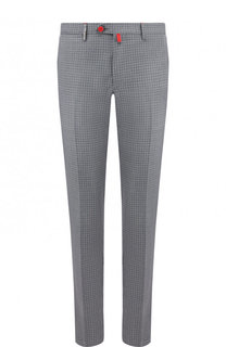 Шерстяные брюки прямого кроя Kiton