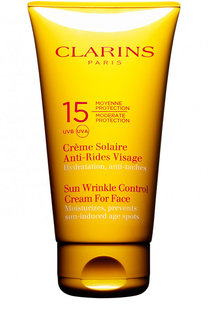 Солнцезащитный крем для лица Crème Solaire Anti-Rides Visage SPF 15 Clarins