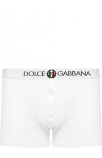 Хлопковые боксеры с широкой резинкой Dolce &amp; Gabbana