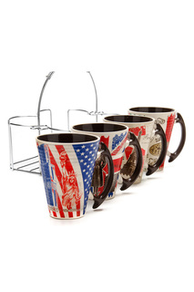 Набор чашек на подставке LORAINE