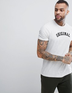 Футболка с надписью Brave Soul - Серый