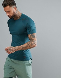 Зеленая приталенная футболка Nike Training Pro Hypercool 887109-328 - Зеленый