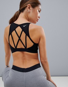Черный бюстгальтер Nike Training - Черный