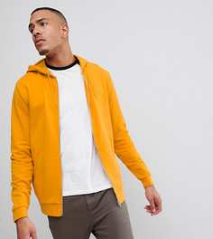Худи желтого цвета с молнией ASOS DESIGN Tall - Желтый