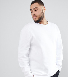 Белый свитшот ASOS DESIGN Plus - Белый
