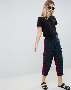 Брюки в комбинированную клетку ASOS DESIGN - Мульти