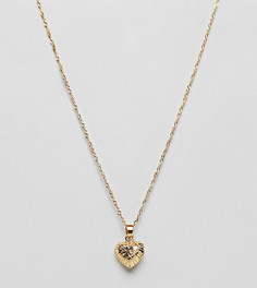 Ожерелье с позолотой 18 карат и подвеской в форме сердца Regal Rose - Золотой