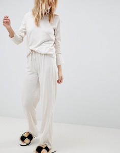 Пижамные брюки ASOS DESIGN - Выбирай и комбинируй - Бежевый