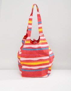 Пляжная сумка в блочную полоску Vero Moda - Мульти