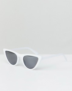 Солнцезащитные очки кошачий глаз Vero Moda - Белый
