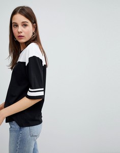 Футболка колор блок New Look - Черный