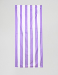 Большое пляжное полотенце фиолетового цвета в полоску Dock &amp; Bay - Фиолетовый