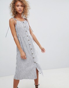 Платье миди на пуговицах Miss Selfridge - Мульти