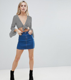Джинсовая мини-юбка Missguided Petite - Синий