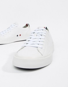Белые легкие кожаные кроссовки Tommy Hilfiger - Белый