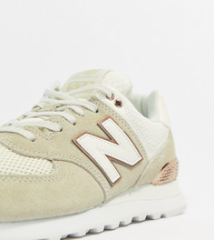 Кремовые кроссовки New Balance 574 - Бежевый