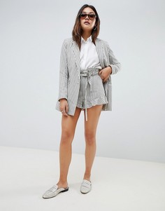 Повседневные шорты в полоску с оборками ASOS DESIGN - Мульти