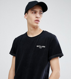 Черная футболка с логотипом Sixth June эксклюзивно для ASOS - Черный