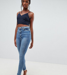 Джинсы скинни с завышенной талией ASOS DESIGN Tall Ridley - Синий