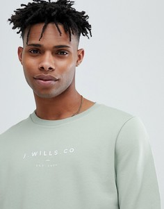 Светло-зеленый свитшот с круглым вырезом Jack Wills Cruxton - Зеленый