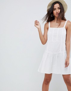 Летнее платье мини с заниженной талией ASOS DESIGN - Белый
