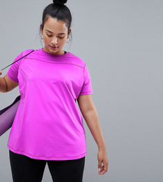 Свободная спортивная футболка ASOS 4505 Curve - Розовый