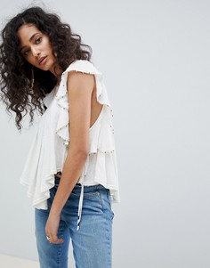 Майка Free People tiny bells - Белый