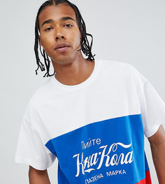Футболка с принтом Coca-Cola и цветами флага России Reclaimed Vintage inspired - Черный