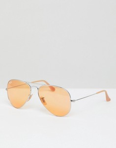 Солнцезащитные очки-авиаторы с желтыми стеклами Ray-Ban - Желтый