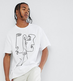 Белая oversize-футболка с принтом Reclaimed Vintage inspired - Белый